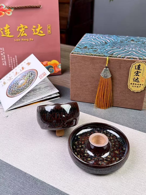Lian Hongda "Turning the Tide" Jian Ware Tea Set