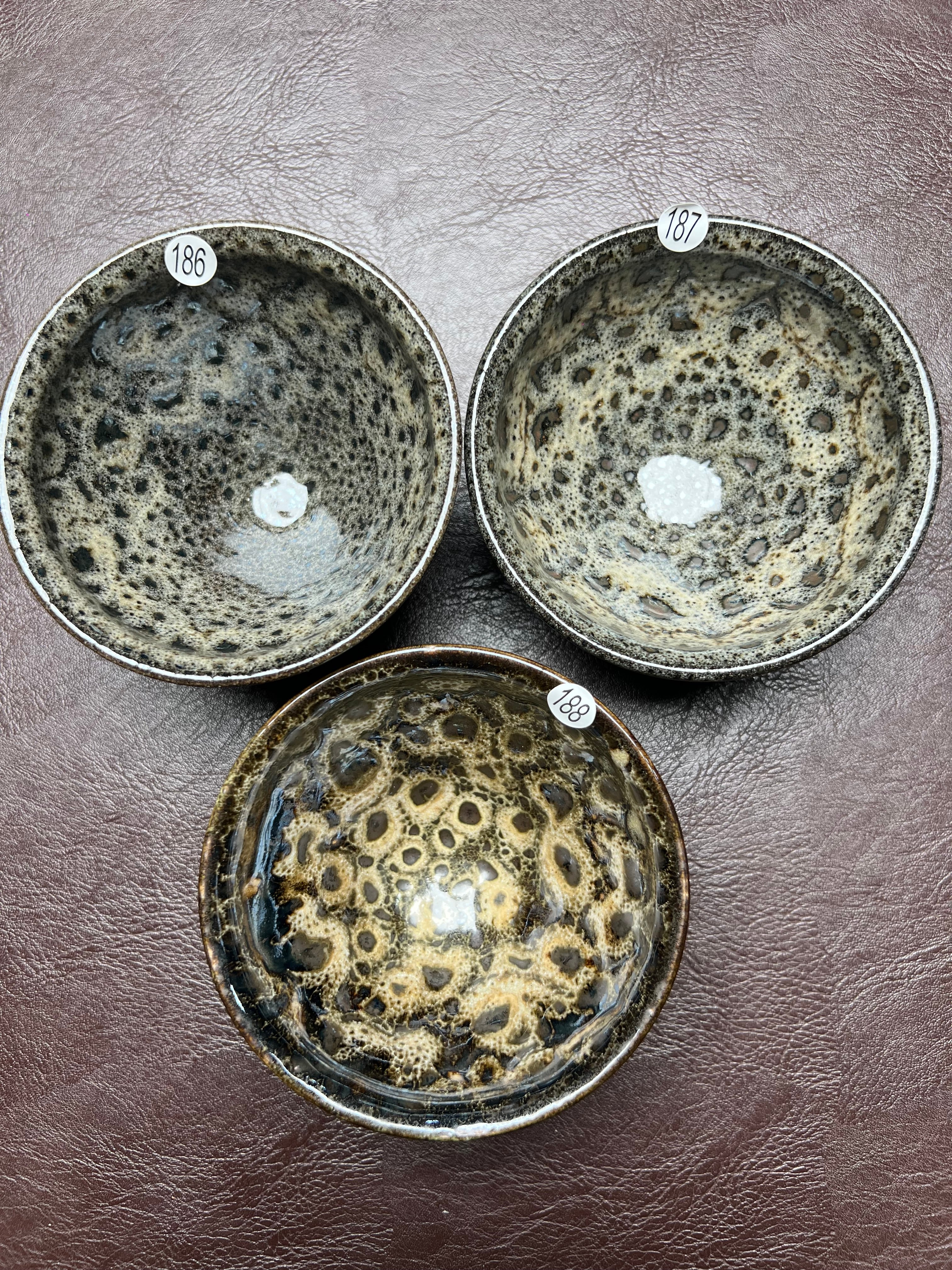 Gao Mohe: A Set of Three "Kiln-Transformed Beast-King Zun" Jianzhan Tea Bowls