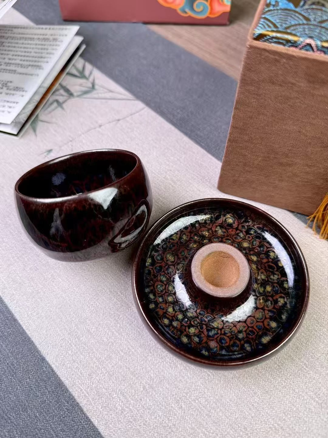 Lian Hongda "Turning the Tide" Jian Ware Tea Set